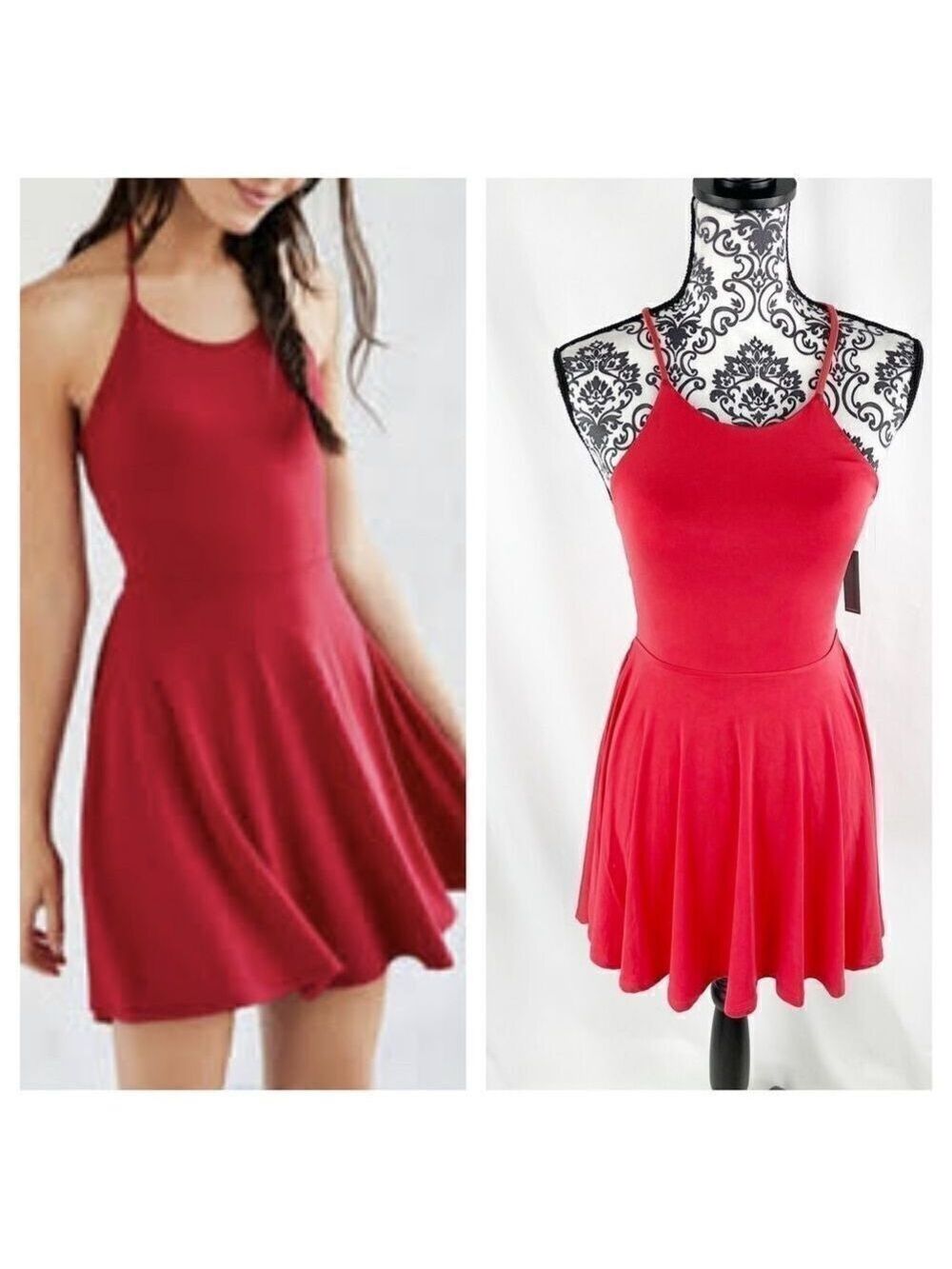 Revolve Lovers + Friends Lace Up Skater Mini Dress